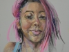 Pastelportret-Neon maat 40x30 cm