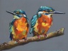 IJsvogels-in-pastel maat 20x20 cm IJsvogels-in-pastel maat 20x20 cm