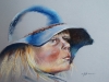 Pastel Meisje met hoed