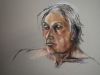 Pastel portret live studie Model Tom 2015