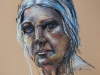 Plein air pastel Model Wil.