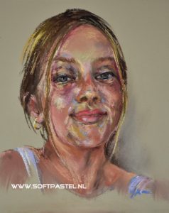 Pastel studie op board - Joke Klootwijk ook voor opdrachten en workshops
